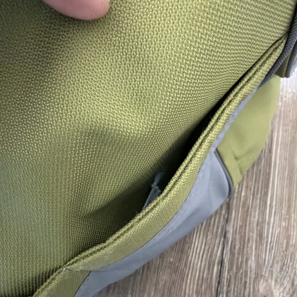 Go Gaga Messenger Diaper Bag Olive Green Gray dad's mom's baby sling purse - Picture 12 of 16